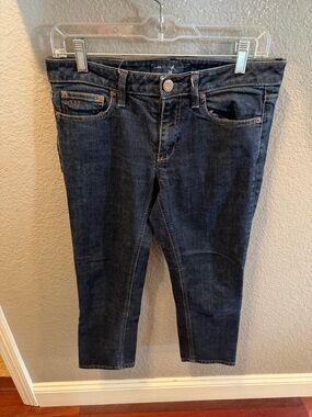 Marc by Marc Jacobs Carrie P72 jeans, dark wash cropped stretch mid rise